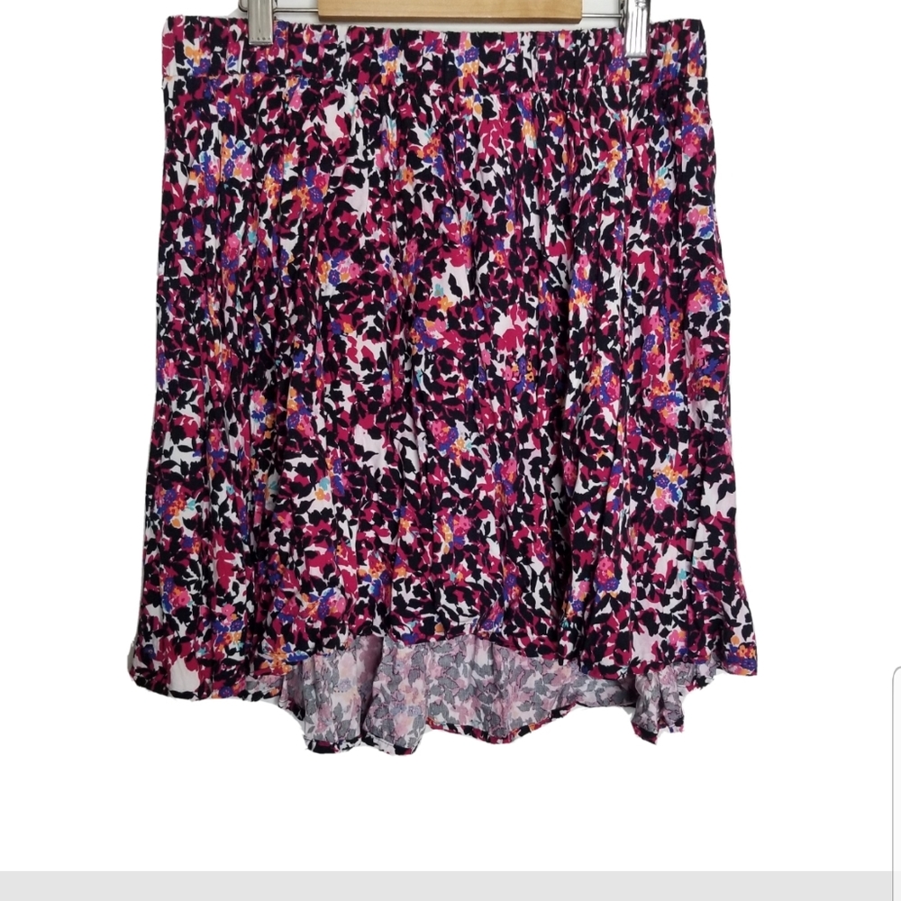 Torrid Floral Skirt Sz 1 multicolor High low mini